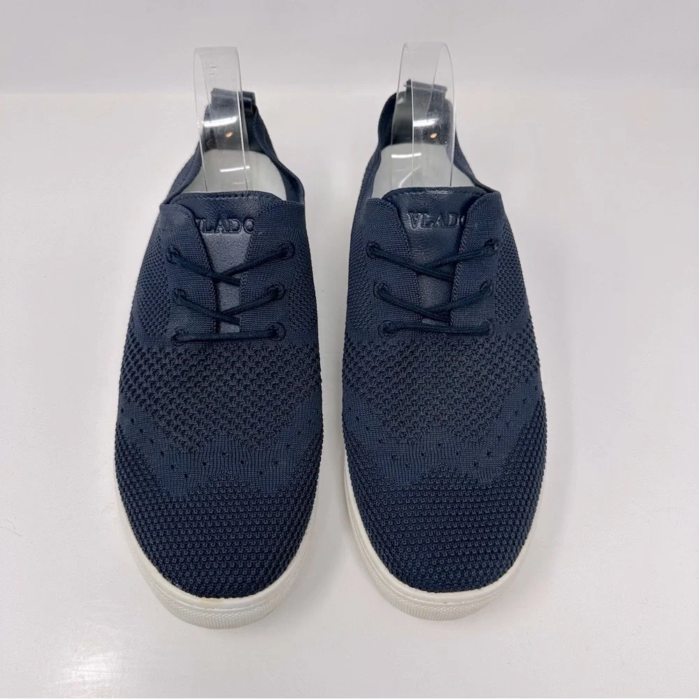 Vlado Venice Wingtip Knitted Textile Casual Sneakers Blue Size 10